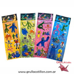 PLANCHITA DE STICKERS - RAINBOW FRIENDS