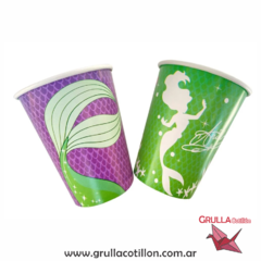 VASO LA SIRENITA ARIEL x8