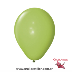 GLOBO PERLADO VERDE  MANZANA 12" x10