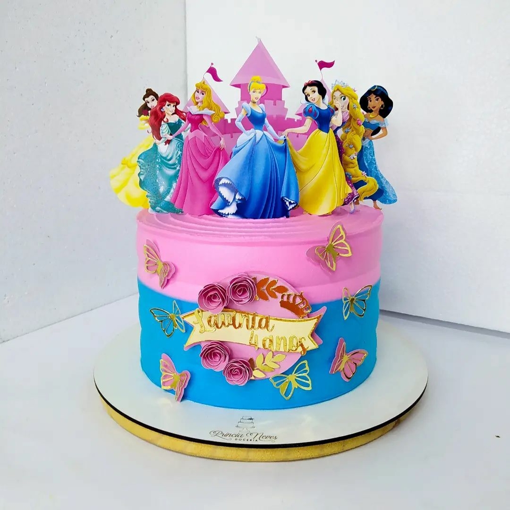 Topo de bolo Princesas da Disney