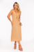 Vestido Midi Alça com Franzido - loja online