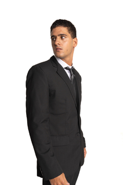 Saco slim fit Alpaca Negro