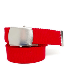 Cinturon hebilla ajustable rojo