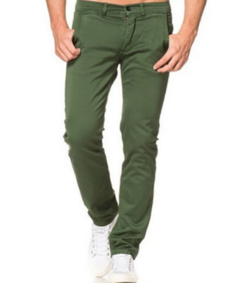 Pantalon de gabardina verde