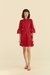Vestido Curto Laise Coqueiro Vermelho FARM - Alto Verão 2024 na internet