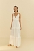 Vestido Cropped Decote Off White FARM - Alto Verão 2024 - comprar online