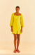 Vestido Curto Babado Amarelo FARM - Verão 2024 - comprar online