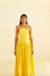 Vestido Decote Irregular Amarelo Farm - Verão 2024 na internet