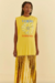 Vestido Franjas Verão É Coisa Nossa Amarelo Farm - Alto Verão 2024