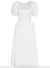 LANÇAMENTO | Vestido Mangas Franzido Lateral Branco FARM - Alto Verão 2024