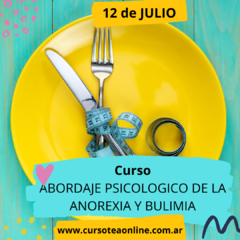 Curso Bulimia y Anorexia - Abordaje Psicologico - comprar online