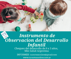 IODI Monitoreo desarrollo infantil para niños de 0 a 3 años.