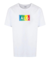 T-shirt basic patch white na internet