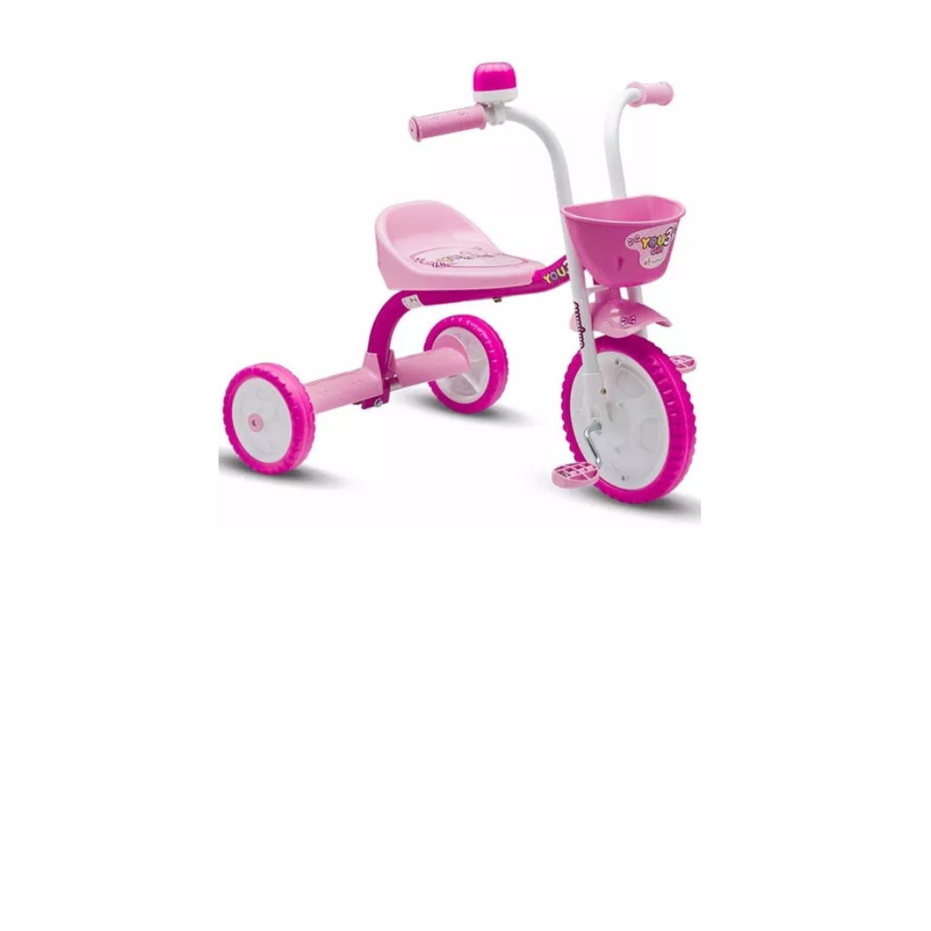 Triciclo Motoca Infantil You 3 Girl Nathor Rosa P/ Menina