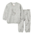 101561 Pijama bebé 2 piezas buzo estampa central - Naranjo