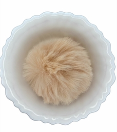 Pompom Pelucia 7cm - Bege