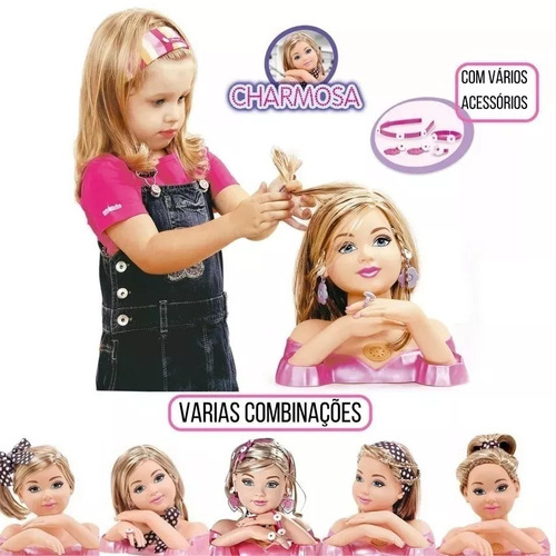 Boneca para Enfeitar e Maquiar - Charmosa que Fala - Loira - Cotiplás