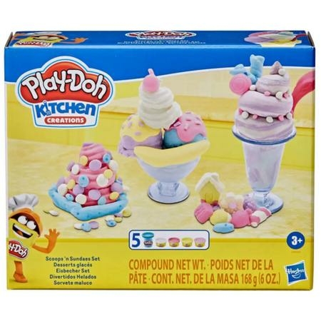 Conjunto De Massinha Play-doh Castelo De Sorvete 6 Potes Play-doh Multicor