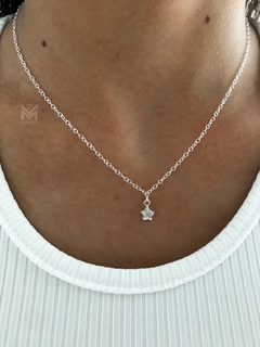 Collar estrellita con piedra cubic - Estilojoyasmanu