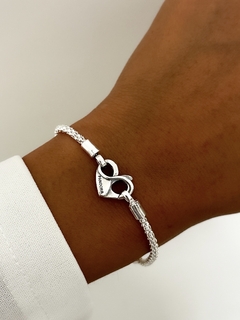 Pulsera con corazón liso - comprar online