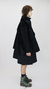 Overcoat Cocoon Curto Preto - comprar online