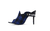 Mule salto alto preto/azul - comprar online