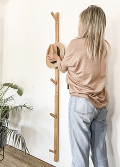 Perchero vertical madera hotsell