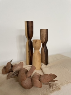 Candelabros de madera