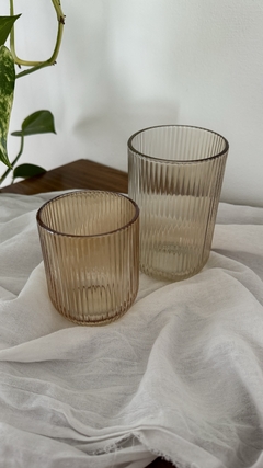 Set de vasos Aruba altos dorados - comprar online