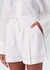 Osklen Short Linen Pregas Branco - comprar online