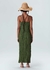 Osklen Vestido Pleat Midi 69807 Verde Forest - comprar online