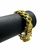 Pulseira 15mm Cadeado Duplo Fecho Premium Marcação 750 Banhado A Ouro 18K Lançamento - comprar online