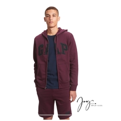 Moletom GAP com zíper cor bordo - Joy Importados