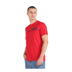 Camiseta Vermelha com Listras - Tommy Hilfiger - comprar online