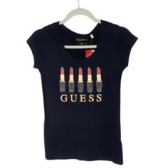 Camiseta Feminina Batom com Strass - Guess