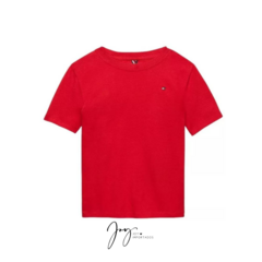 Camiseta Vermelha Básica Infantil - Tommy Hilfiger