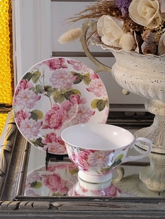 Duo de Te en Porcelana Rose of England M. in China de coleccion (125) - 2Gardenias Bazar antiguo & Deco