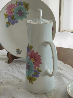 Cafetera en Porcelana Marly Lozadur motivos florales - 2Gardenias Bazar antiguo