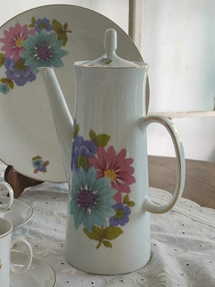 Cafetera en Porcelana Marly Lozadur motivos florales - tienda online