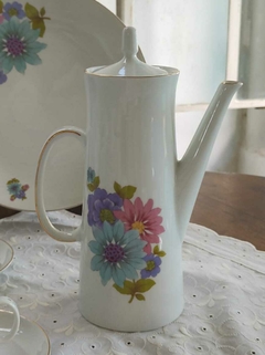 Cafetera en Porcelana Marly Lozadur motivos florales - comprar online