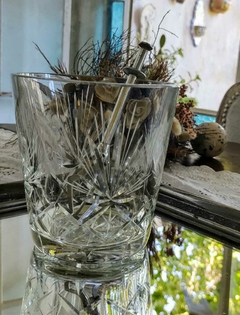 Hielera de Cristal tallado punta de diamente - comprar online