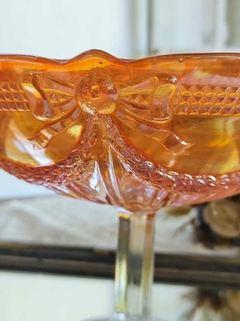 Centro de Mesa Frutero pie de masas Carnival Glass - comprar online