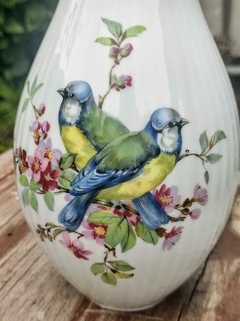 Florero en Porcelana Verbano motivo Aves y Flores de - tienda online