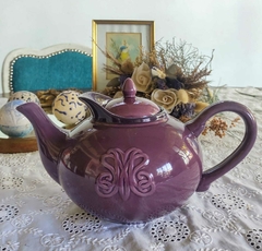Tetera de Porcelana esmaltada color Violeta