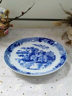 Plato de Porcelana Tsuji Old Blue escenas orientales - comprar online