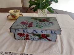 Decorativa Caja con Tapa forrada en Tela lo - tienda online