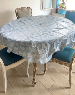 Mantel Vinilico para mesa redonda motivo floral en internet