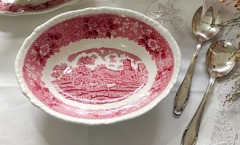 Ensaladera Oval en Loza Inglesa Irostone Adams escenas Rojo bowl - comprar online