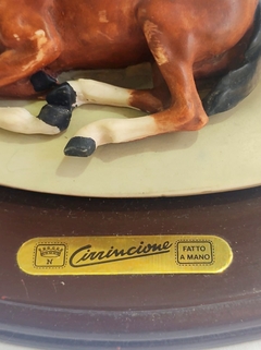Figura de Porcelana Italiana motivo Caballos "Cirrincione" - comprar online