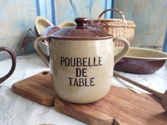 Olla / sopera / guisera en Terracota Inglesa Poubelle de Table estilo Farm House